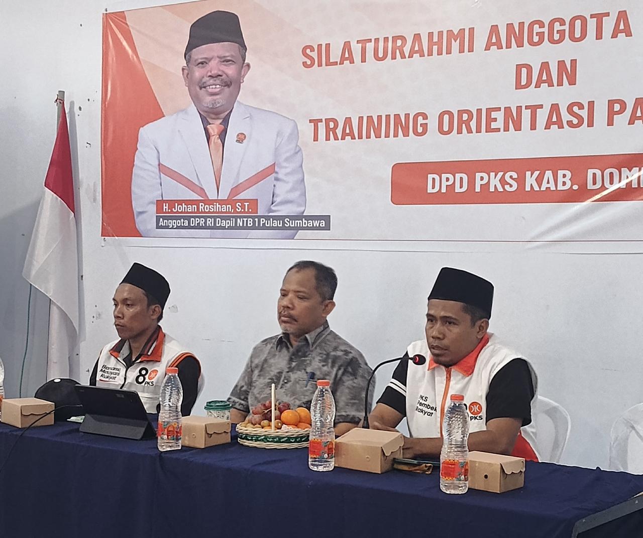 DPD PKS Dompu Gelar Training Orientasi Partai untuk Pengurus DPC